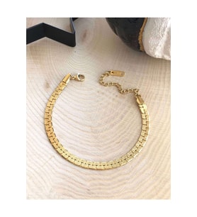 GOLD RENK ZİNCİR ÇELİK HALHAL 18+6 CM ACR6629