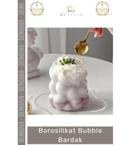 #Bardak Isıya Dirençli Şeffaf İnce Tasarım Çay Kahve Sunum Dayanıklı Borosilikat Bubble Bardak