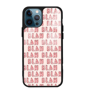 iPhone 13 Pro Uyumlu Blah Blah Tasarımlı Glossy Telefon Kılıfı