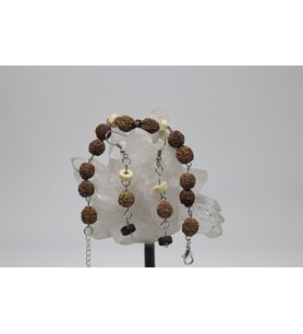 Rudraksha Tohum Bileklik & Küpe Seti
