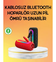 Yüksek Ses Kaliteli Kablosuz Hoparlör LED Işıklı