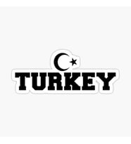 Türk Bayrağı Sticker Yapıştırma 17cm MD2