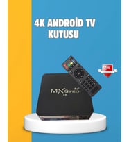 Android TV Box 4K – 2GB RAM 16GB ROM, Kablosuz Wi-Fi Medya Oynatıcı