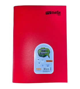 Mynote Text Okul Defteri A5 60yp Kareli - Kırmızı (Kırmızı)