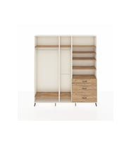 Arges Gardrop 9 Raflı 3 Çekmeceli 3 Askılı 220x30x243 Aytaşı-Çam