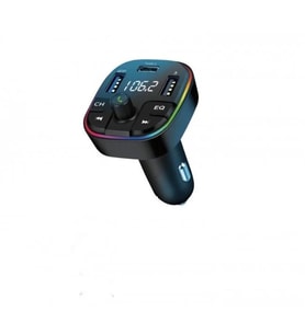 20W PD Şarj Özellikli Dijital Göstergeli Bluetooth Fm Transmitter (Düz Siyah)