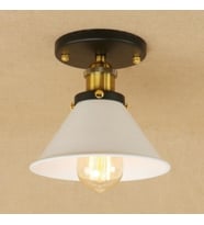 RIOLİGHT RETRO METAL TEKLİ RUSTİK TAVAN PLOFONYER (Siyah)