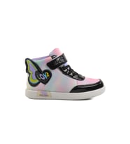 Ayakmod Siyah Cırtlı Bilek Boy Kız Çocuk Sneaker 6503 F (Siyah)