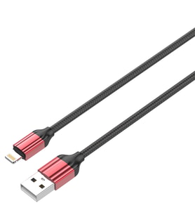 LDNIO Şarj Kablosu 1 Metre Lightning -LS431 (Kırmızı)