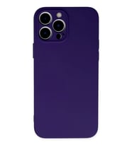 Newface Apple iPhone 13 Pro Kılıf Nano içi Kadife Silikon - Mor