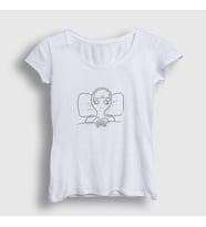 Presmono Kadın Beyaz Can't Sleep T-Shirt 290252tt
