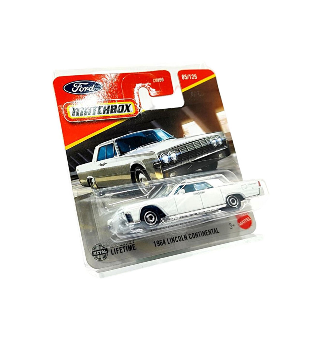 Hot Wheels Matchbox - 1964 Lincoln Continental - Beyaz (1/64) 2025