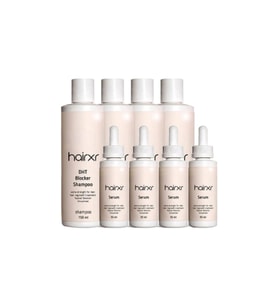 Hairxr 4 Adet Saç Uzatıcı Güçlendirici Besleyici Saç Şampuanı 150 ml ve Saç Serumu 30 ml bir arada