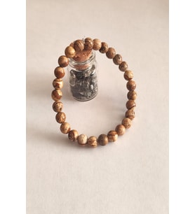 SERTİFİKALI 6 MM ODUN JASPER DOĞALTAŞ BİLEKLİK