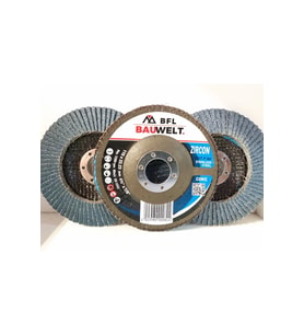 BAUWELT ÇAP115 Z080 FLAP DİSK ZIMPARA İNOX 5Lİ PAKET