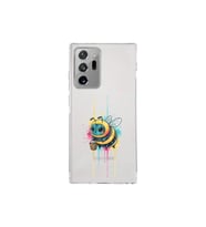 Samsung Galaxy Note 20 Ultra ile uyumlu Splash arı tasarımlı şeffaf silikon kılıf