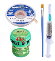 RELIFE Krem Lehim 183°C,40Gr Flux Lehim Toplama CP-3015 Emme Teli Seti03