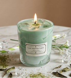 KUTU FESTİVALİ MATCHA KOKULU MUM  ICED MATCHA LATTE CANDLE