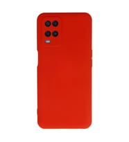 Oppo A54 4G Kılıf Nano içi Kadife Silikon - Kırmızı