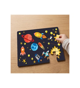 Galaksi - Space - Gezegenler Tasarımlı 24 Parça Ahşap Çocuk Puzzle MPK0545