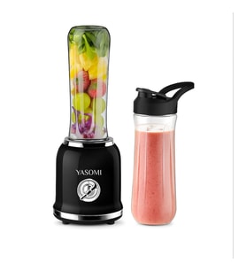 Yasomi BL019 Retro Smoothie Blender Siyah (Yasomi Türkiye Garantili) (Siyah Gümüş)