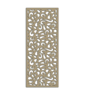Liar Ahşap Seperatör (Paravan) - KSP67 - (85 x 210 cm) - (18 mm) - (Beyaz) (Renksiz)