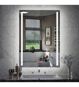 60x80 cm Buğu Çözücülü Kumlamalı Banyo Aynası
