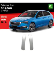 Skoda Scala Uyumlu Krom Sis Çıtası 2 Parça 2019 Üzeri