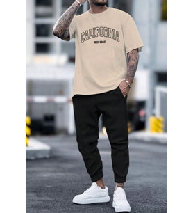 Unisex  California 2'li Eşofman Takımı (Bej)