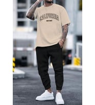 Unisex  California 2'li Eşofman Takımı (Bej)