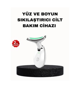 Ems Mikro Akım Yüz ve Boyun Sıkılaştırıcı Cihaz, 7000 Vpm Titreşim ve Isı Terapisi