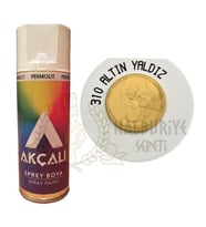 Akçalı Akrilik Sprey Boya ALTIN YALDIZ 400 ml - 310