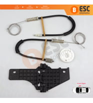 Peugeot 307 3A/C 3E 3H 2001-2008 4/5 Kapı 9634456880 İçin Ön Sağ Kapı Cam Kriko Tamir Seti