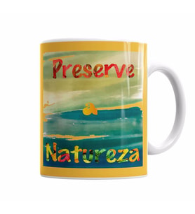 Proteja A Natureza Kupa Bardak Porselen