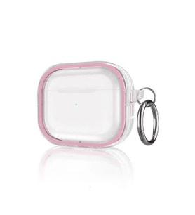 Apple Airpods Pro 2 (2.nesil) Shiny Şeffaf Kılıf - Pembe