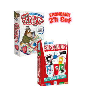 Ca Games (2'Li Set ) Müthiş Dedektif Plus Dikkat Ve Zeka Aile-Eğlenceli Bardaklar Eğlenceli Aile Oyu