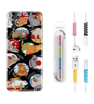 INFINIX Note 11 Pro Note 10 Hot 9 Play Kılıf Kablo Koruma Spiral Silikon Miyavlamalar 1793