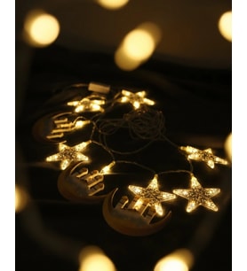 Mey İthalat® Ramazan Hilal Yıldız Led Işık 3 Metre Tasarruflu A++