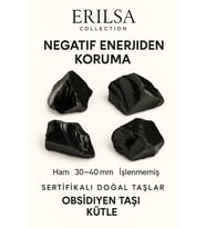 Sertifikalı Ham Siyah Obsidyen Taşı Kütle – El Taşı Negatif Enerji Kalkanı Derin Arınma Gücü (Çok Renkli)