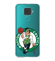 Huawei Mate 30 Lite Uyumlu Kapak Boston Celtics Tasarımlı Şeffaf Silikon Kılıf