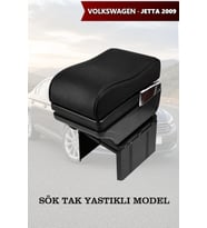 volkswagen jetta 2009 kol dayama Yastıklı Lüks geniş model Siyah Deri