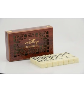 Ahşap Kutulu Domino Oyunu