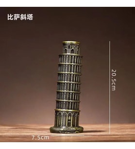 Pisa Tower Pisa Kulesi Metal Biblo