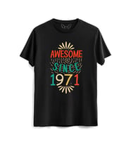Vintage 1971 Awesome Siyah Tshirt