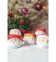 Noel Baba Mumluk El Emeği, Doğal Soya Mumu Döküm (1 Adet)