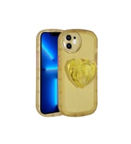 Apple iPhone 11 Uyumlu Kılıf Kamera Korumalı Pop Soketli Renkli Zore Ofro Kapak (Sarı)