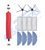 ROBOROCK S7 ( PLUS- MAXV-MAXV ULTRA- PRO ULTRA ) UYUMLU 1 Ana Fırça 2 Yan Fırça 4 Filtre 4 Mop PKT-iasgf0000728
