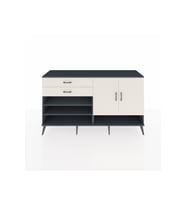 Hyperion Konsol 4 Raflı 2 Çekmeceli 2 Kapaklı 176x44x99 Antrasit-Aytaşı