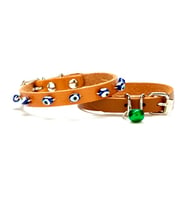 Nazar Boncuklu Küçük Irk Tasması 1X14-18 Cm Kamel Xsmall