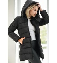 Dewberry Kadın %100 Polyester Kaban Siyah-Siyah Z9770 Günlük Dış Giyim, Katmanlı Kombin, Şehir ve Ofis Stili